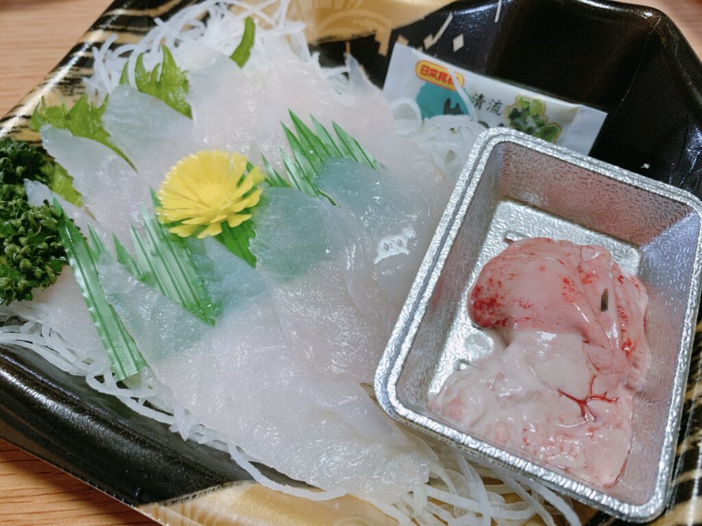 【氷見産】カワハギ刺身（サンコー大門店）